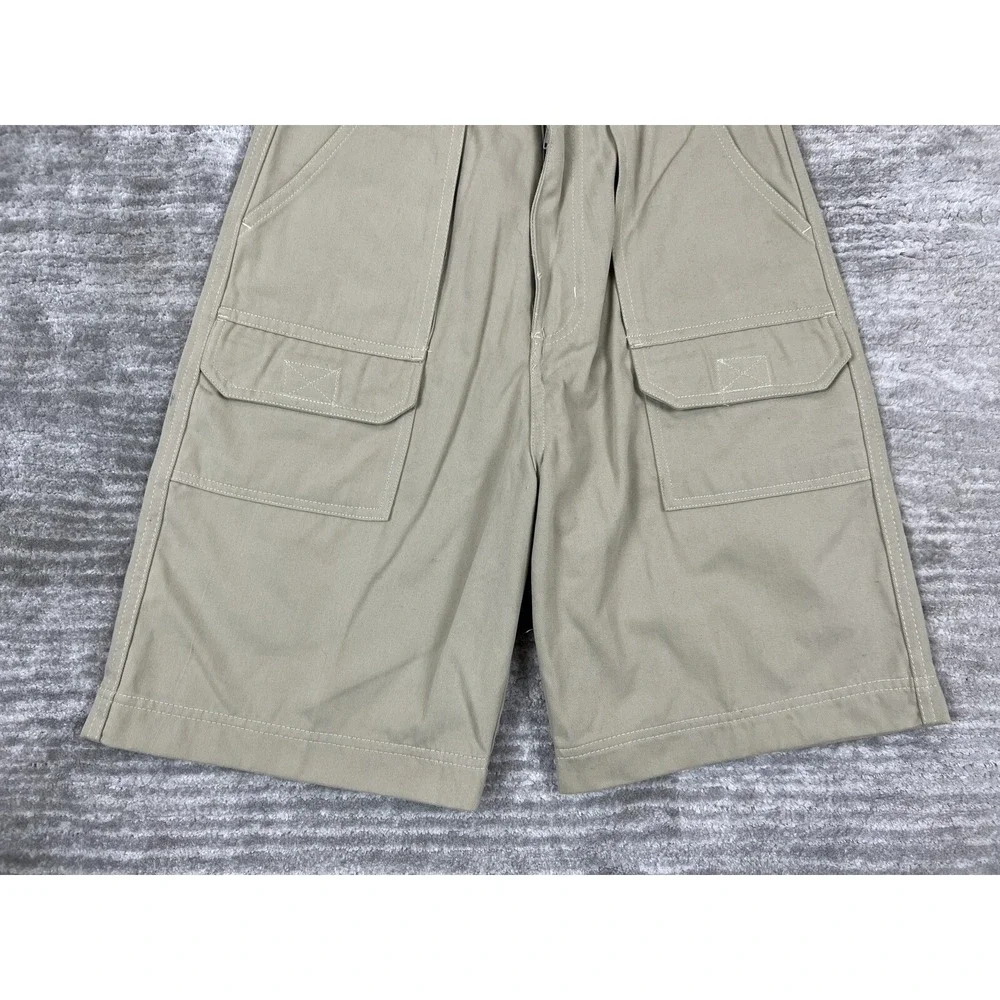 US Polo Assn Cargo Shorts Boys 16 Khaki Uniform Division Adjustable Waist Tan‎
